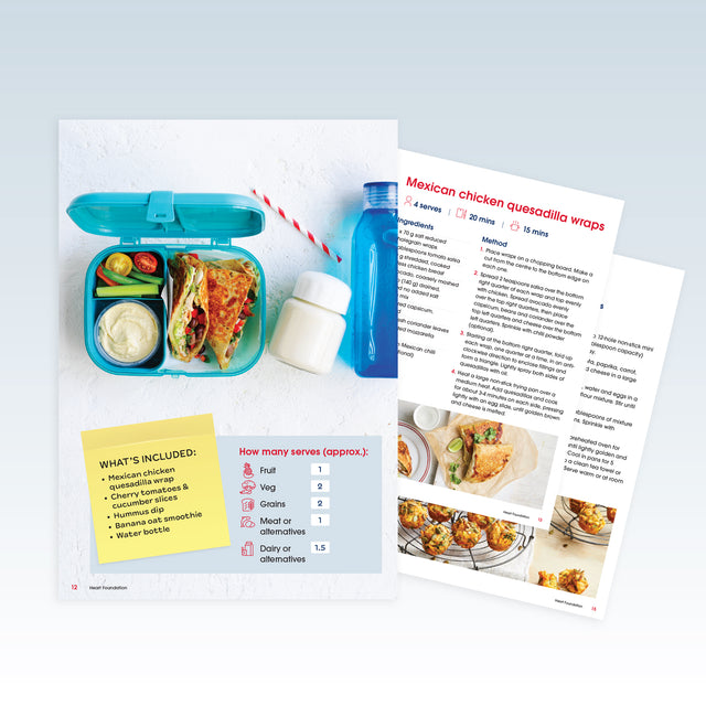 Healthy Lunchboxes for Happy Hearts recipes e-book