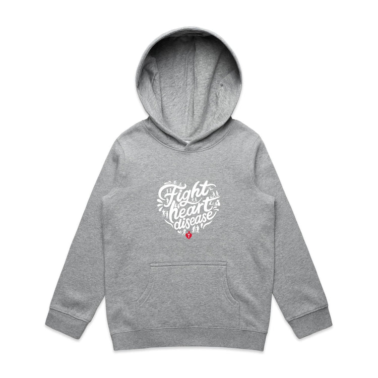 Fight heart disease - kid's hoodie