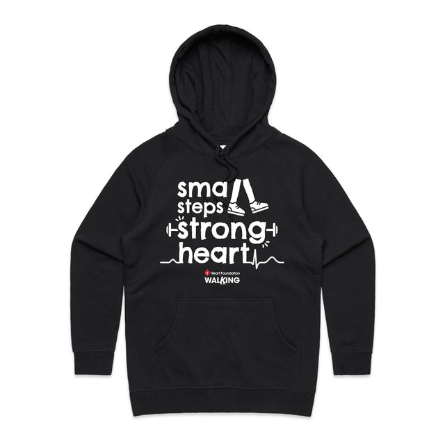 Small steps, strong heart - women's hoodie