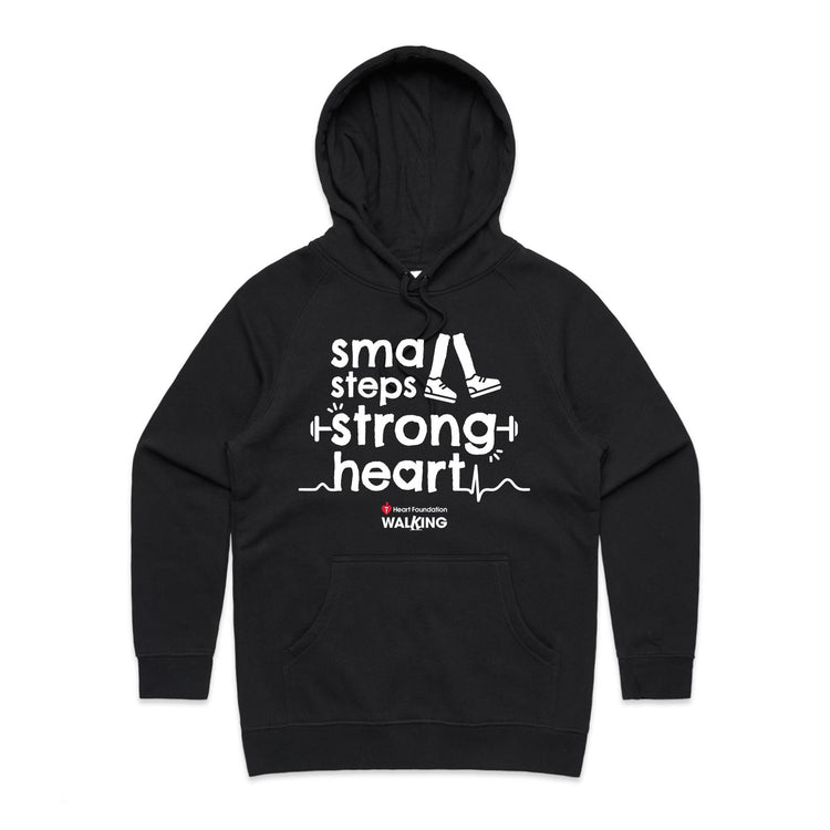 Small steps, strong heart - women's hoodie