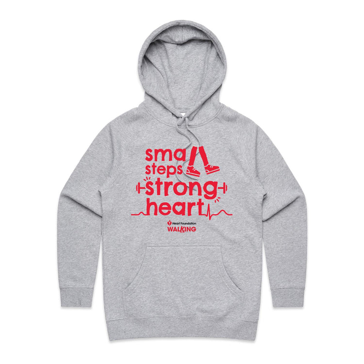 Small steps, strong heart - women's hoodie