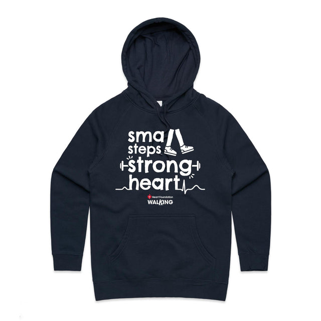 Small steps, strong heart - women's hoodie