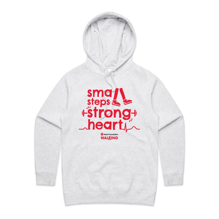 Small steps, strong heart - women's hoodie