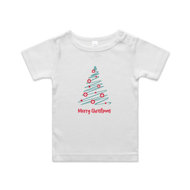 Christmas Tree of Hearts - baby tee