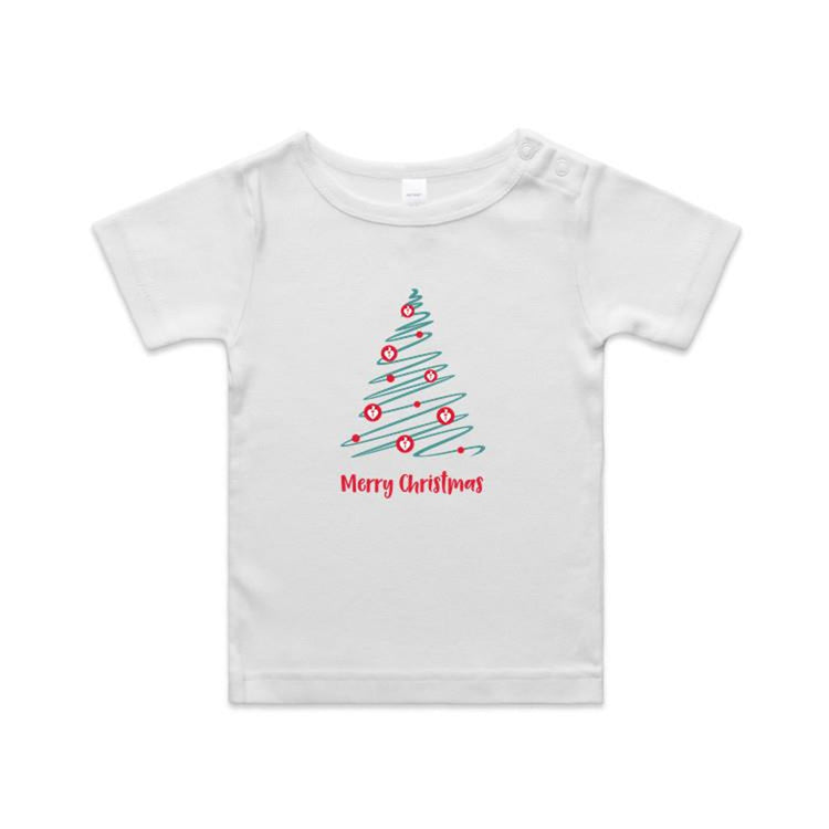 Christmas Tree of Hearts - baby tee