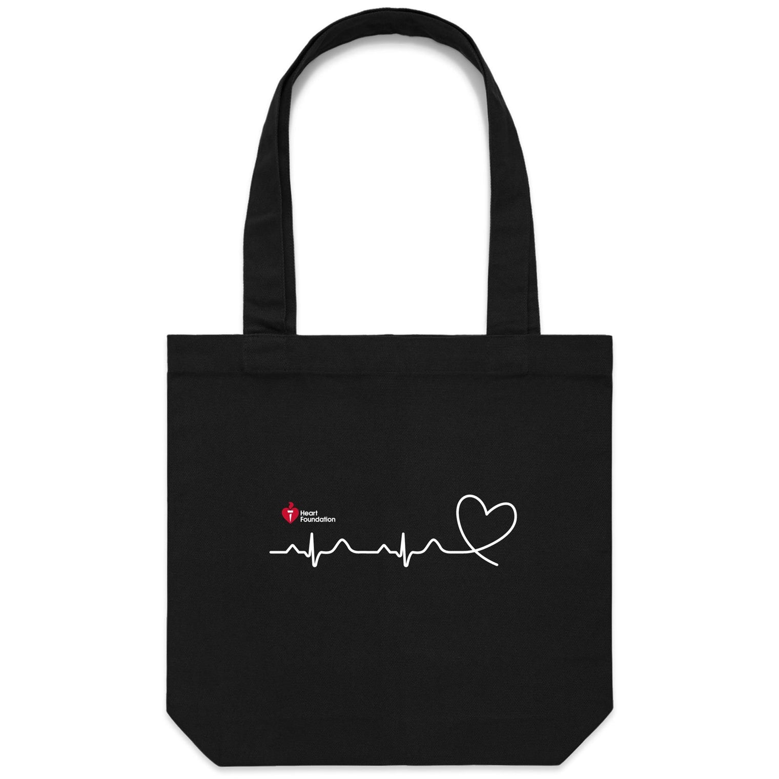 Heartbeat line - tote bag