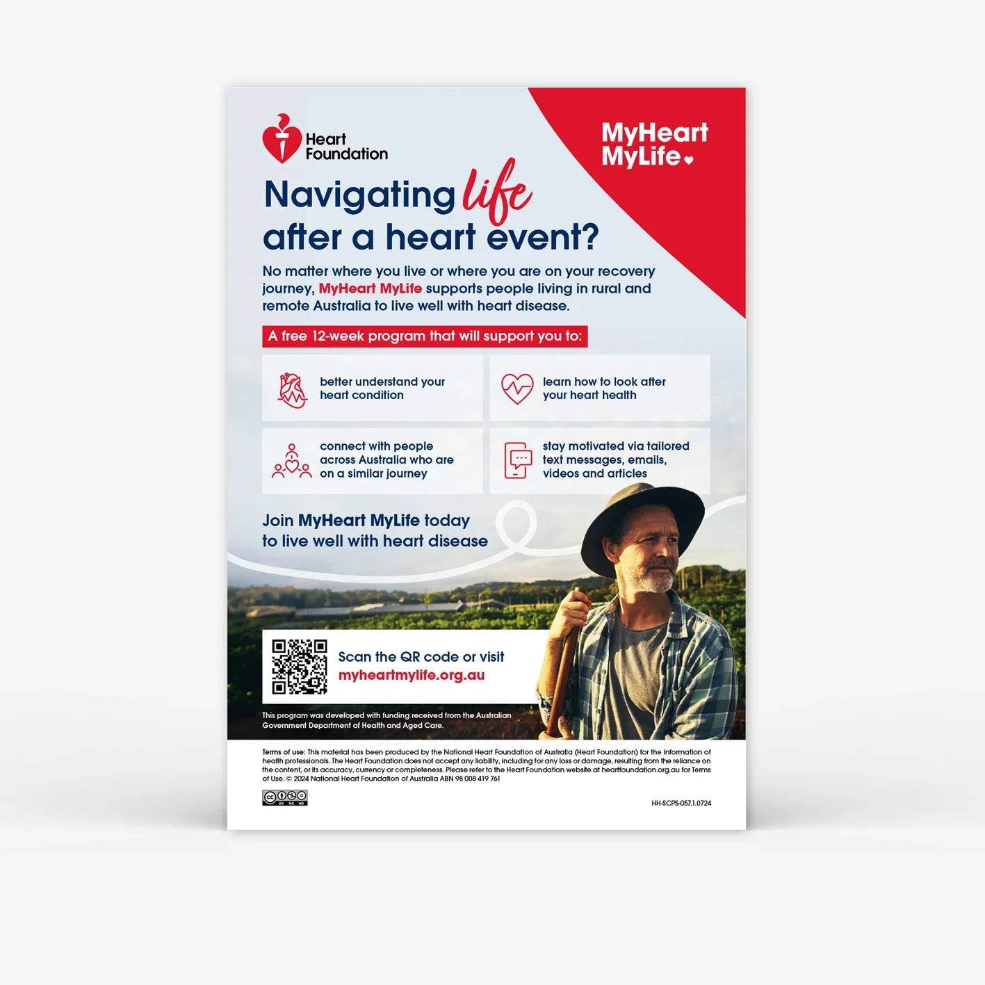 MyHeart MyLife - Life after a heart event - poster (rural and remote areas)