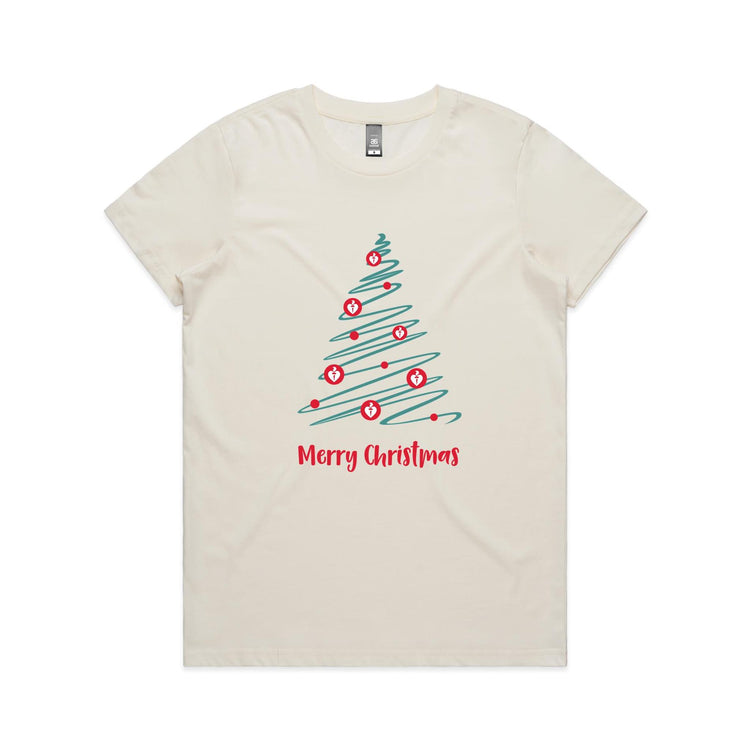Christmas Tree of Hearts - women's t-shirt
