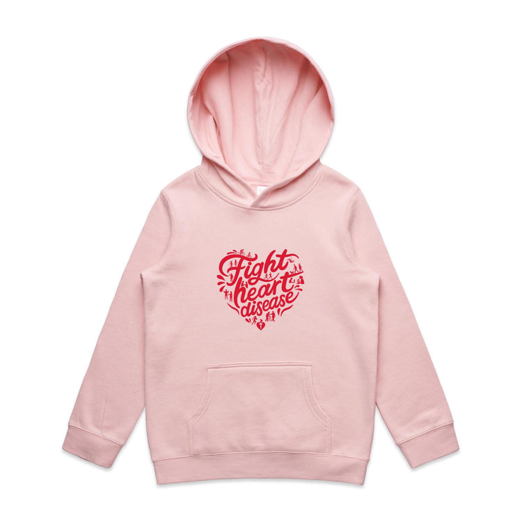 Fight heart disease - kid's hoodie