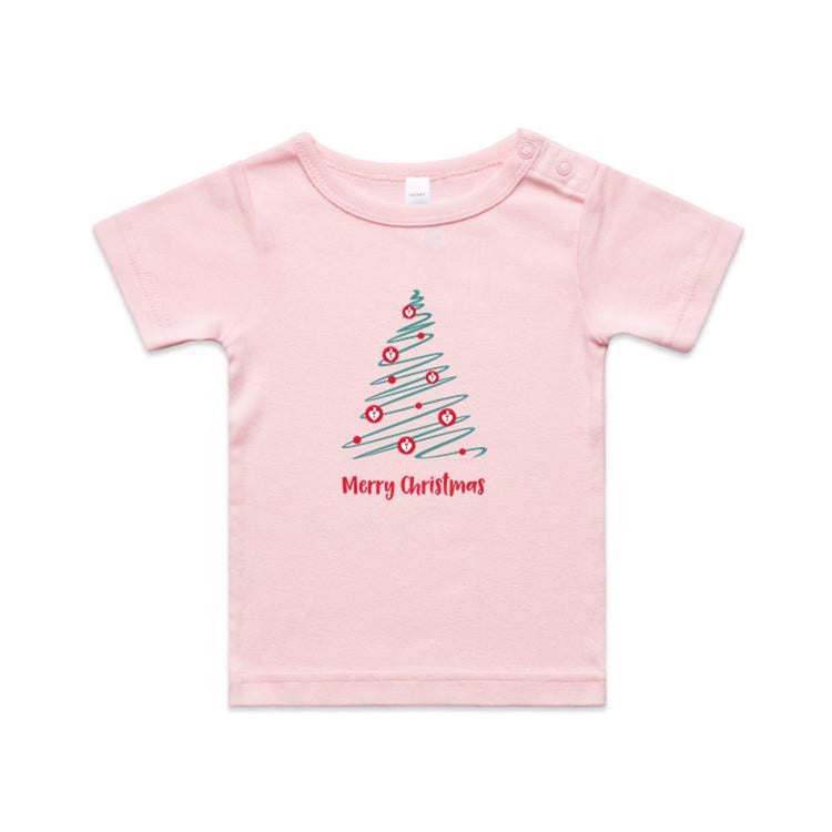 Christmas Tree of Hearts - baby tee
