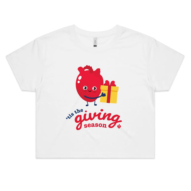 Tis the Giving Season - women's crop top