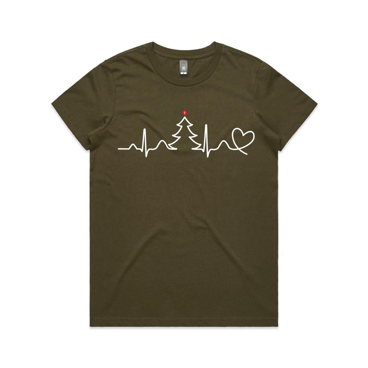 Seasonal Heartbeat - women's t-shirt
