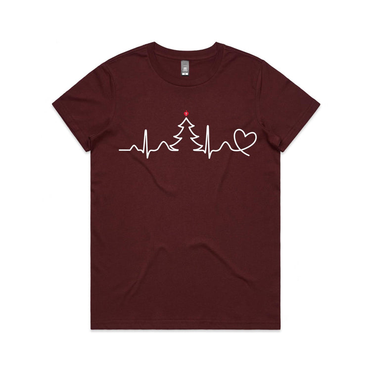 Seasonal Heartbeat - women's t-shirt