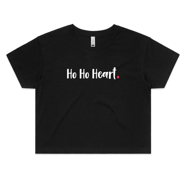 Ho Ho Heart - women's crop top