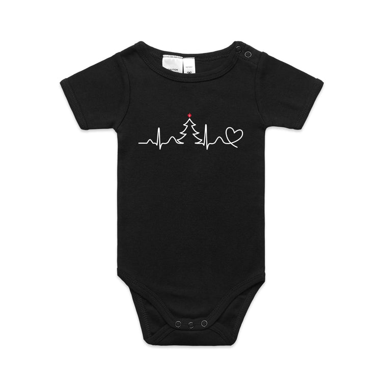 Seasonal Heartbeat - baby onesie