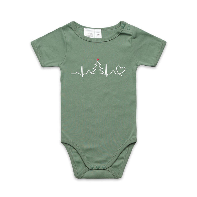 Seasonal Heartbeat - baby onesie