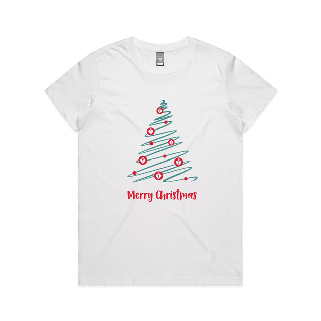 Christmas Tree of Hearts - women's t-shirt