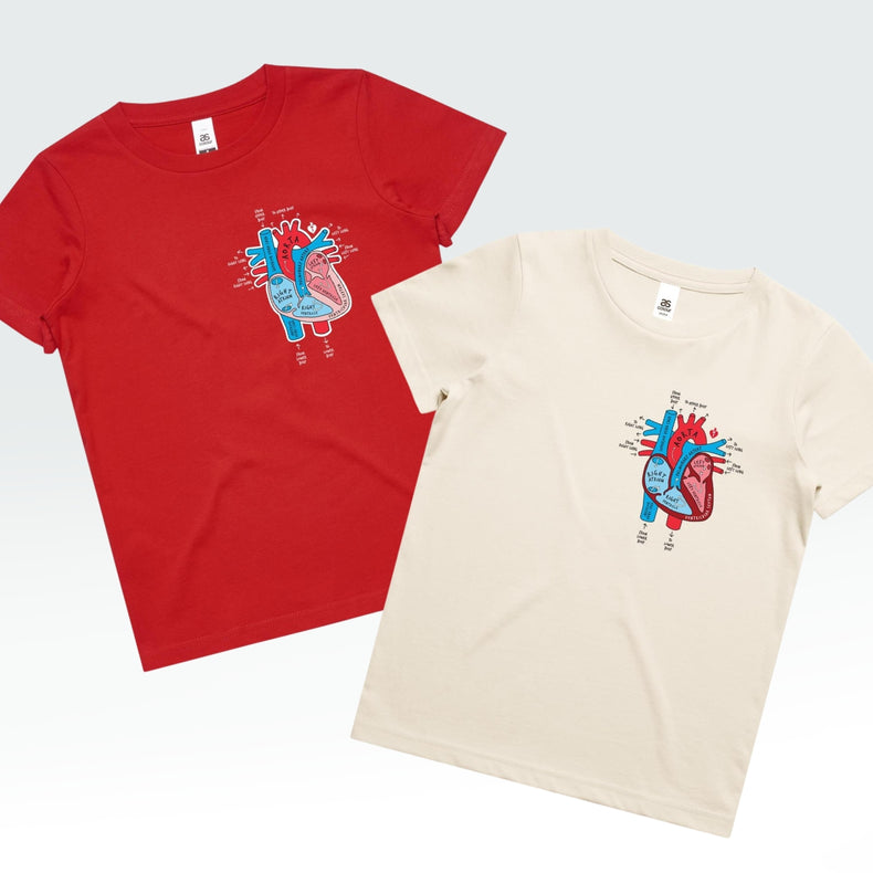 Anatomical heart - kid's t-shirt
