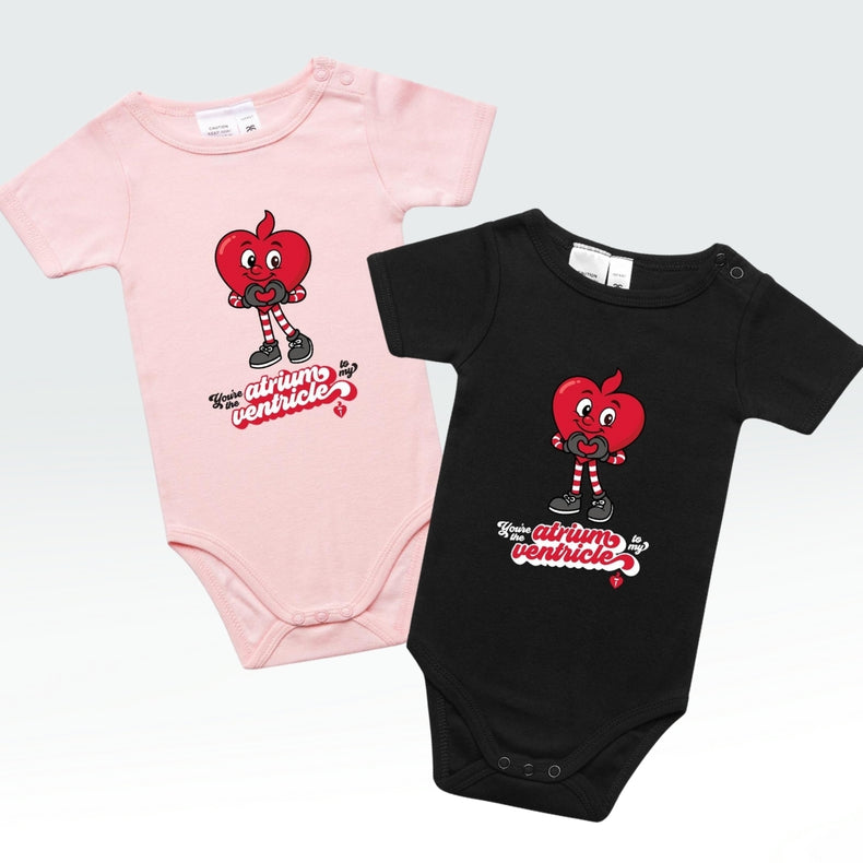 Atrium to my ventricle - baby onesie