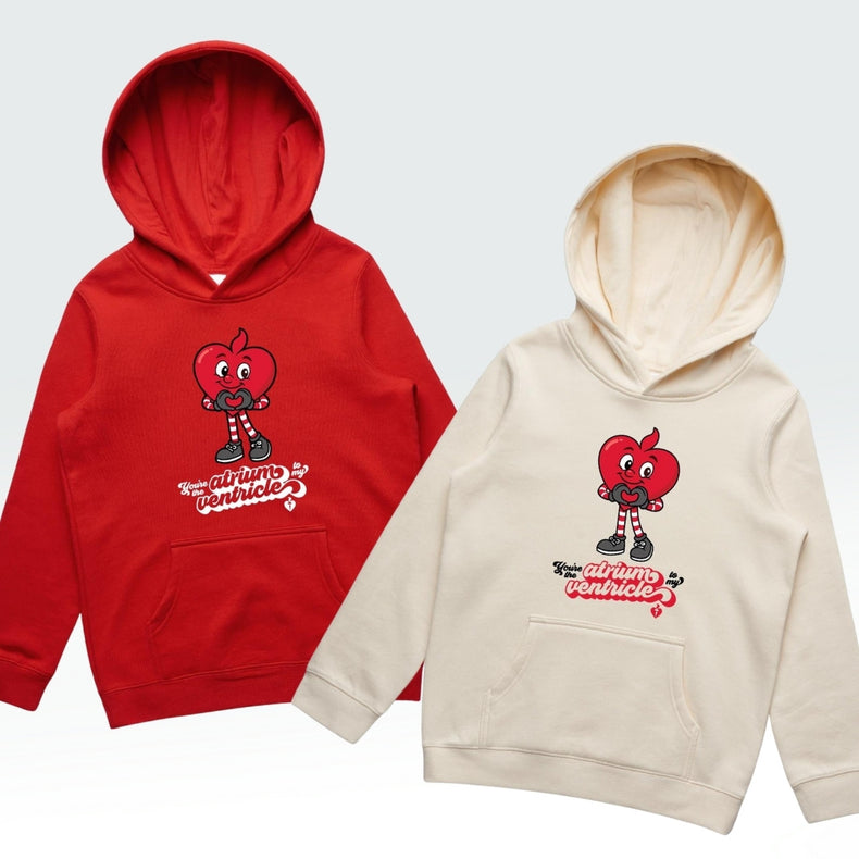 Atrium to my ventricle - kid's hoodie