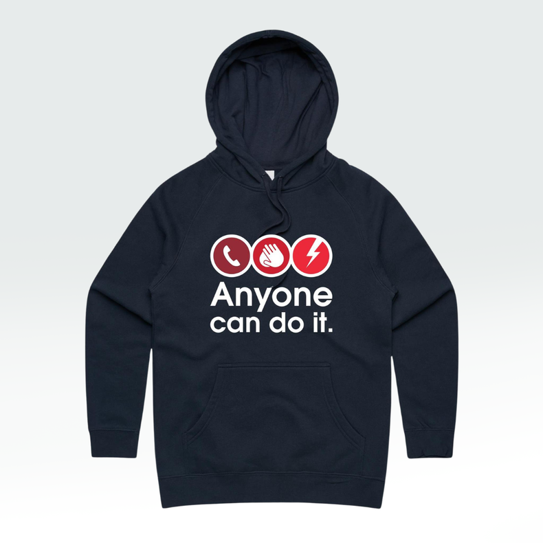Call. Push. Shock - women's hoodie