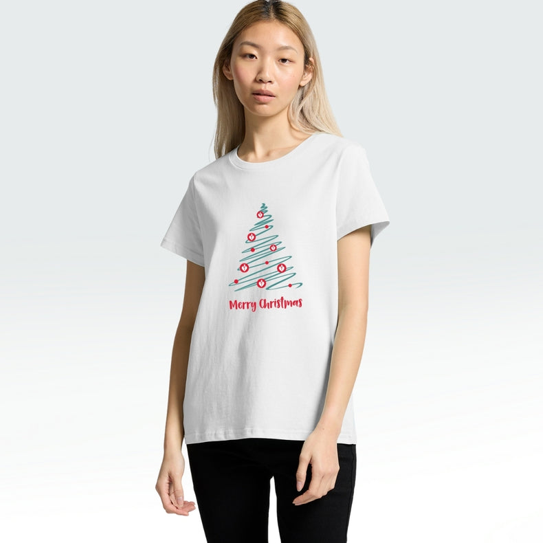 Christmas Tree of Hearts - women's t-shirt
