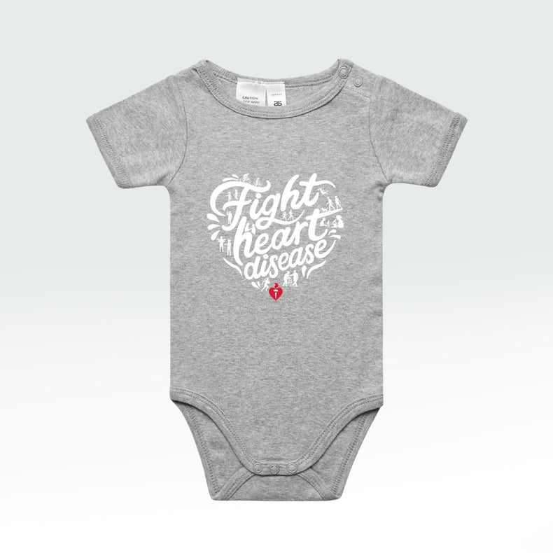 Fight heart disease - baby onesie