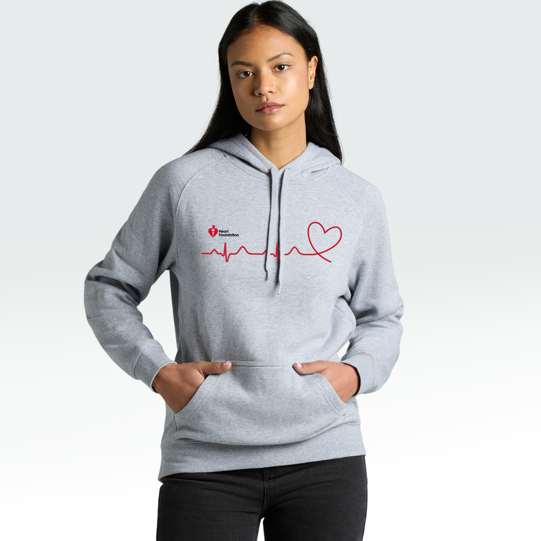 Heartbeat line - women's hoodie