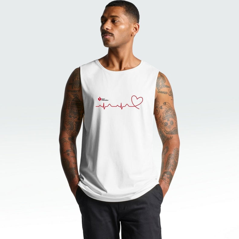 Heartbeat line - men's tank