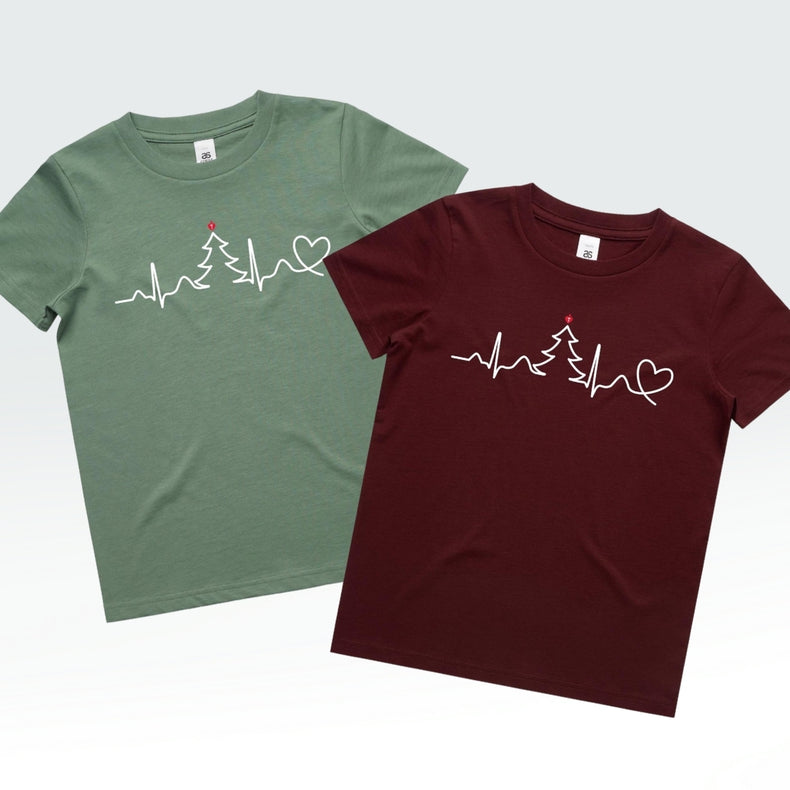 Seasonal Heartbeat - kid's t-shirt