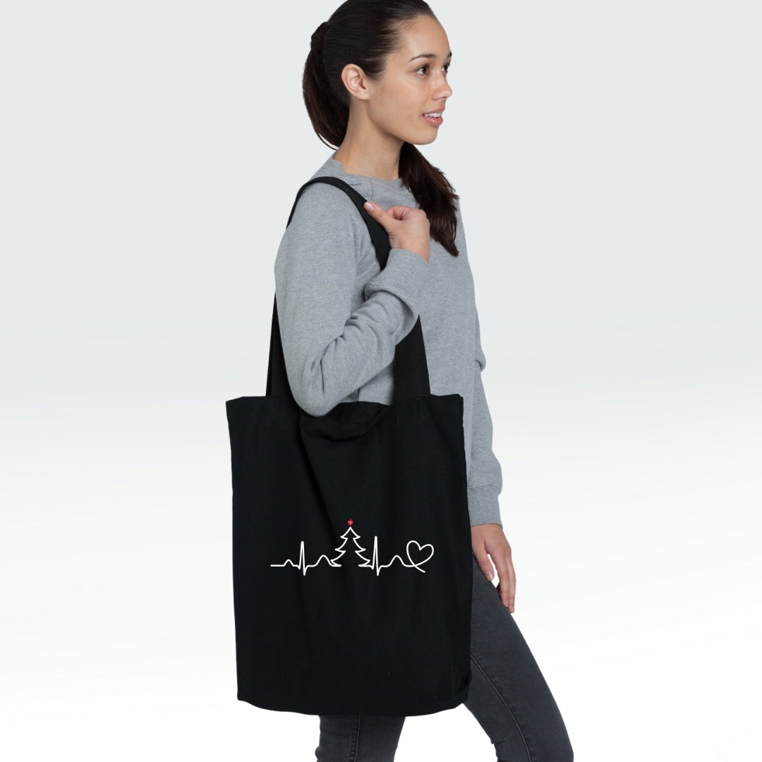 Seasonal Heartbeat - tote bag