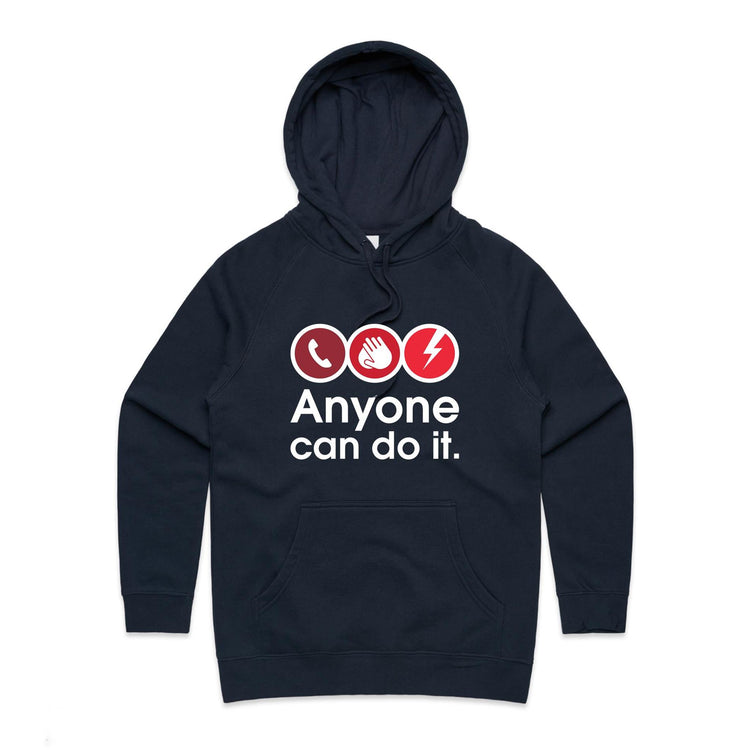 Call. Push. Shock - women's hoodie