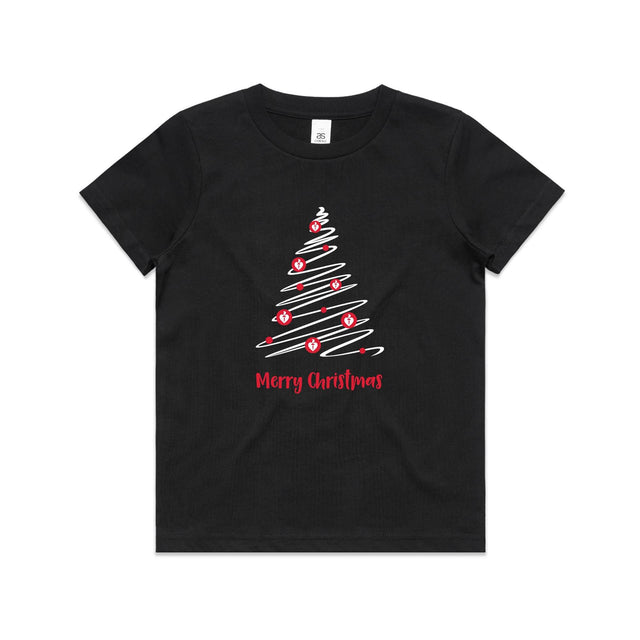 Christmas Tree of Hearts - kid's t-shirt
