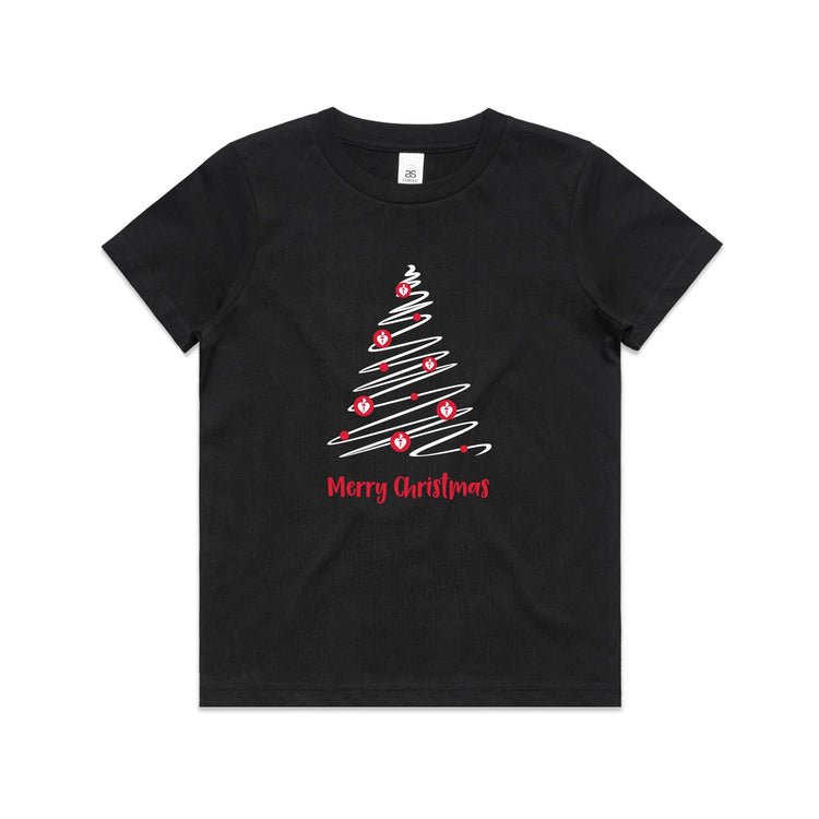 Christmas Tree of Hearts - kid's t-shirt