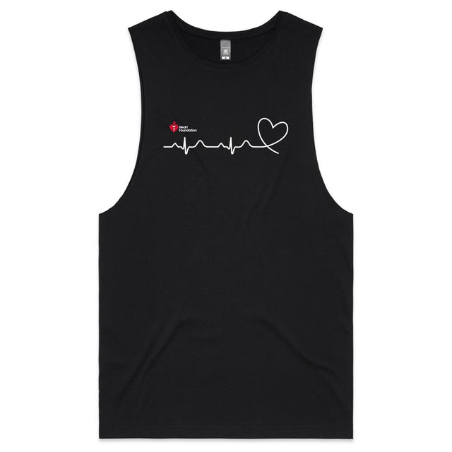 Heartbeat line - men's tank