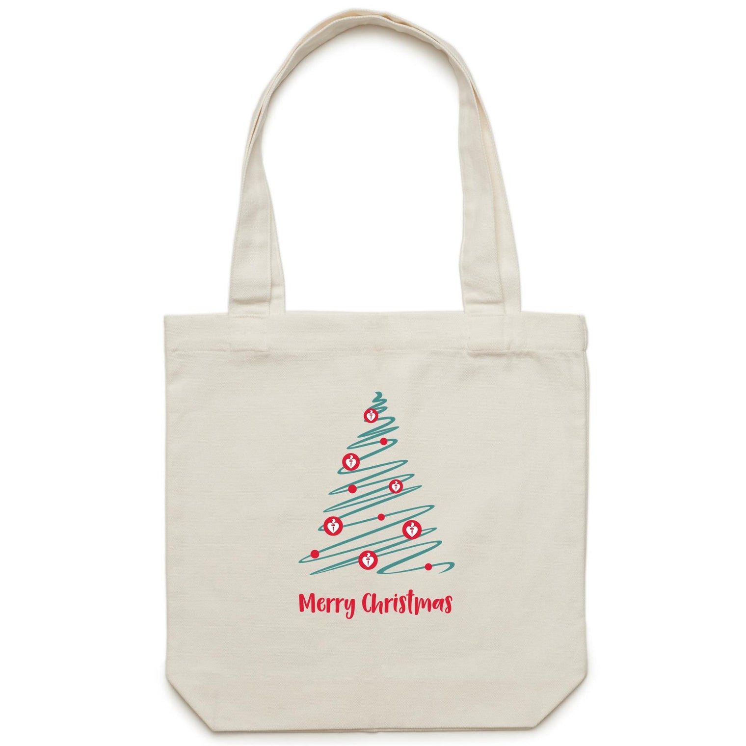 Christmas Tree of Hearts - tote bag