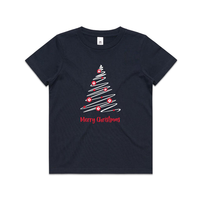 Christmas Tree of Hearts - kid's t-shirt