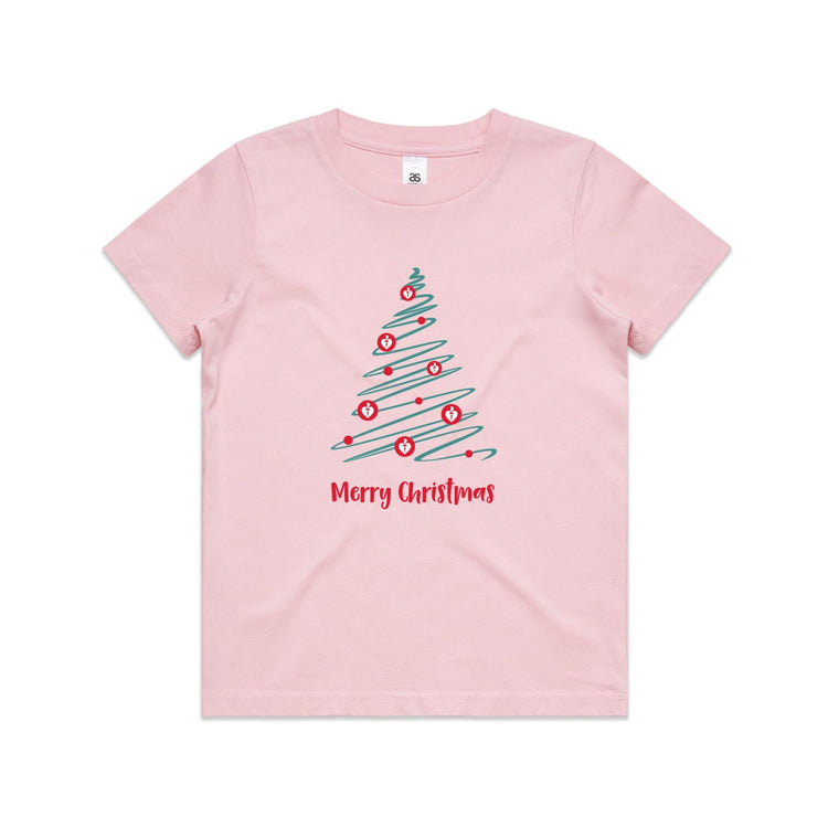Christmas Tree of Hearts - kid's t-shirt