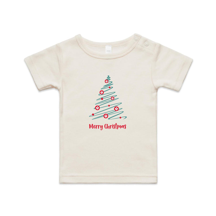 Christmas Tree of Hearts - baby tee