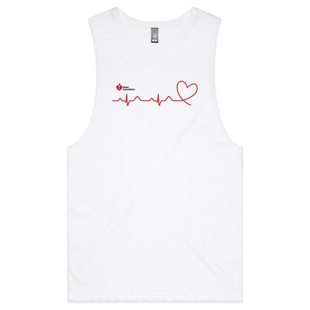 Heartbeat line - men's tank