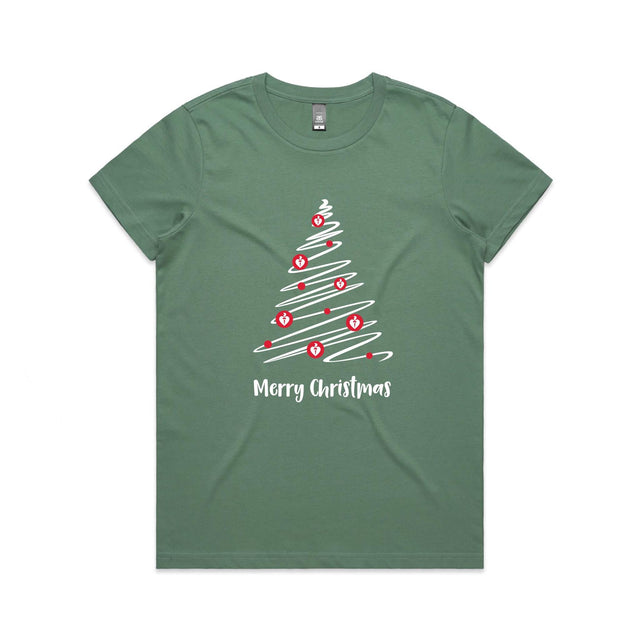 Christmas Tree of Hearts - women's t-shirt