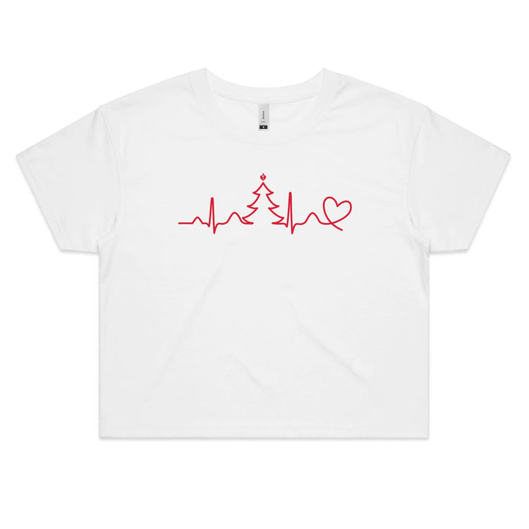 Seasonal Heartbeat - women's crop top