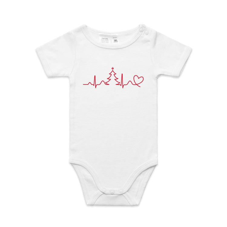 Seasonal Heartbeat - baby onesie