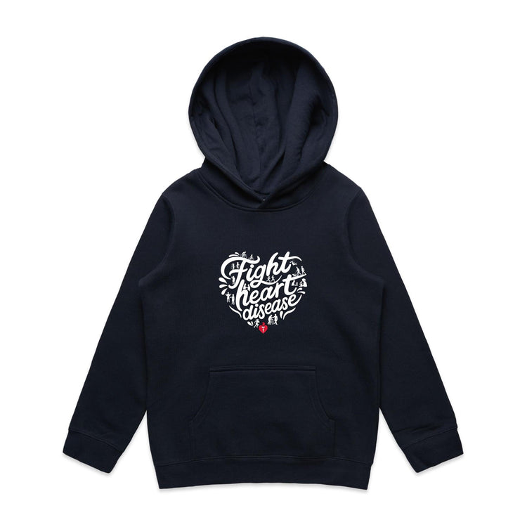 Fight heart disease - kid's hoodie