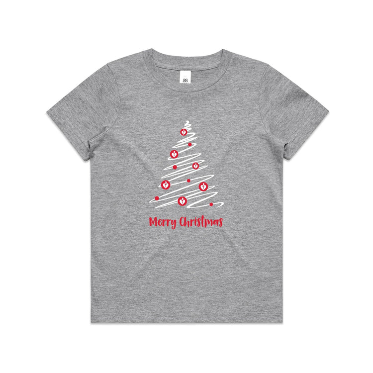 Christmas Tree of Hearts - kid's t-shirt