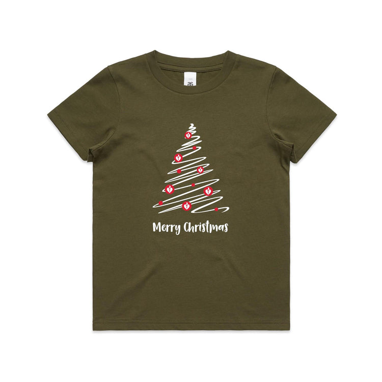 Christmas Tree of Hearts - kid's t-shirt
