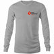 Mens/Unisex Grey Marle Long Sleeve T-Shirt with Heart Foundation Walking logo to left chest. 