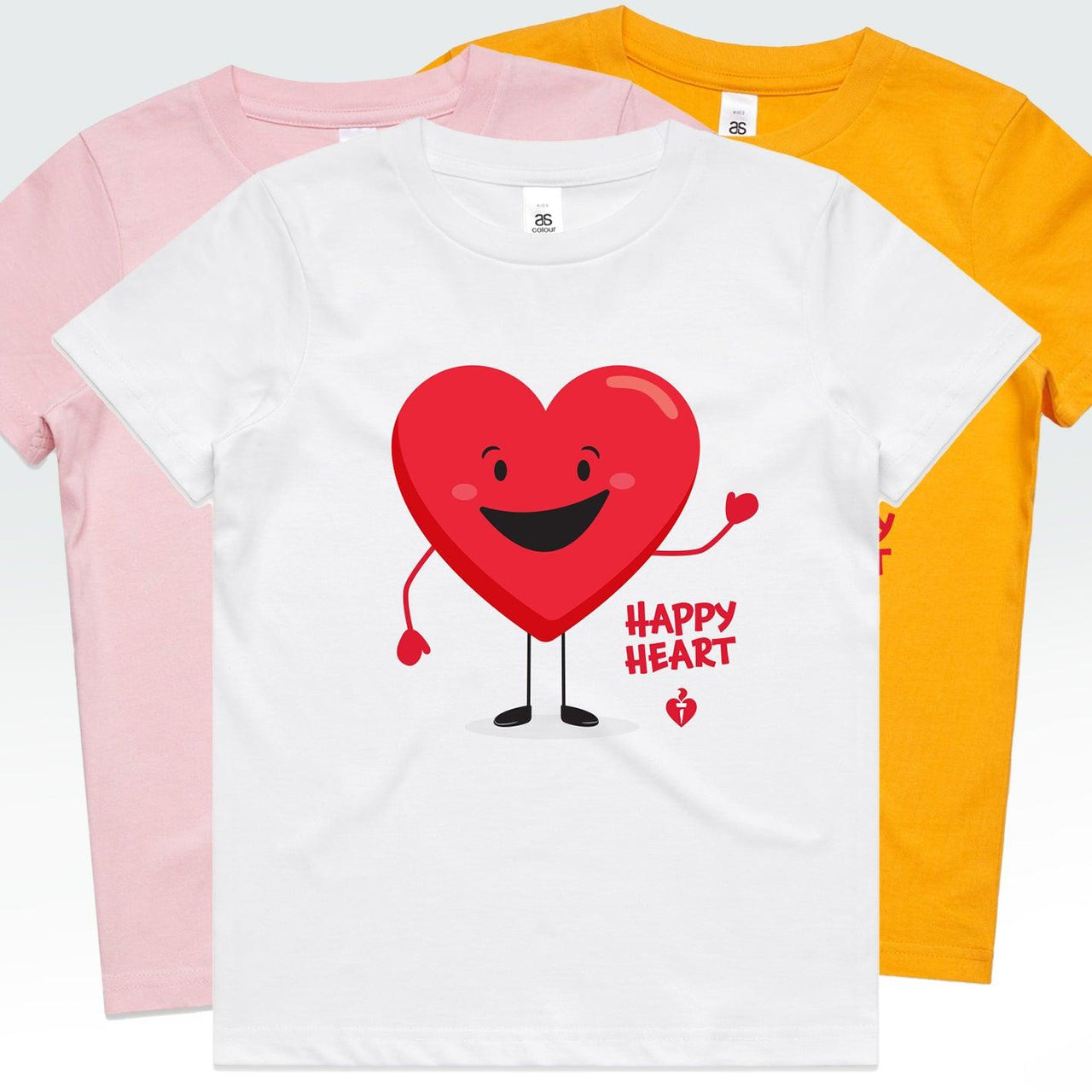 Happy Heart - kids t-shirt | Heart Foundation – National Heart ...