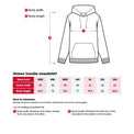 Heart Foundation unisex hoodie size chart including 'How to measure' instructions.