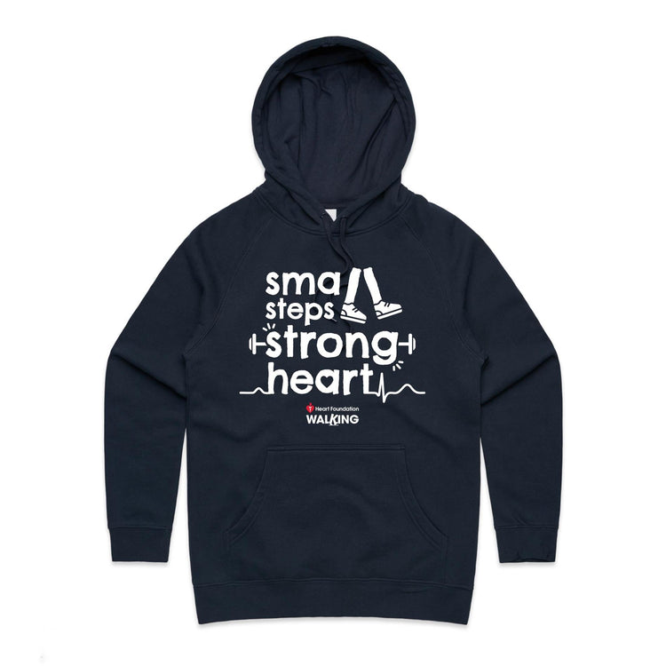 Small steps, strong heart - women's hoodie